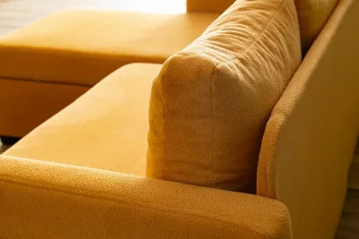 Kënd-sofë krevati, ngjyrë mustard, Atelier del Sofa, Kado