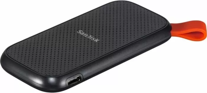 SSD eksterne portative SanDisk SDSSDE30-2T00-G26 2TB USB-C USB 3.2 Gen 2 deri 800MB/s, e zezë, me kabllo USB-C në USB-A
