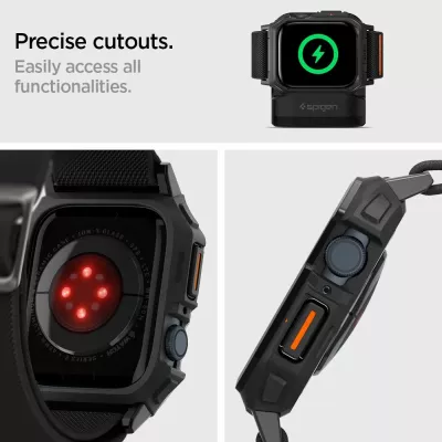 Mbështjellës Spigen Lite Fit Pro me rrip për Apple Watch 4/5/6/7/8/9/SE 44/45mm, e zezë