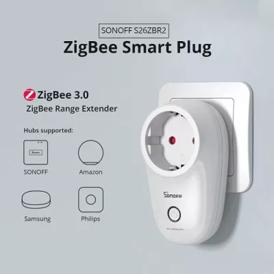 prizë smart Wi‑Fi SONOFF S26R2TPF-DE, EU Type-F, 16A/4000W, e bardhë