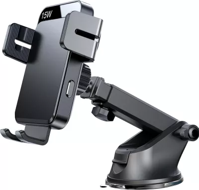 Mbajtës elektrik telefoni Joyroom JR-ZS219 me karikues wireless 15W, i zi