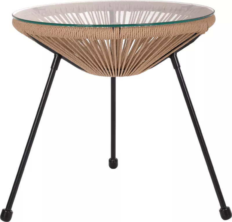 Tavolinë anësore profesionale ALLEGRA FH5873.01, D47Χ45Hcm, e zezë/ e kaftë