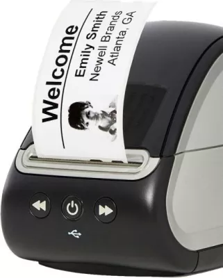 Printer etiketash, Dymo LabelWriter 550 2112722, 300dpi, termik direkt, për PC/Mac, i zi/gri