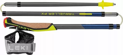 Shkopinj Nordic Walking Leki Traveller FX.One Carbon 110 cm, palosshëm 4 pjesë, argjendtë-gri