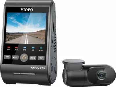 Video regjistrues për vetura Viofo A229 Pro 2CH, 4K + 2K, WiFi, GPS, i zi