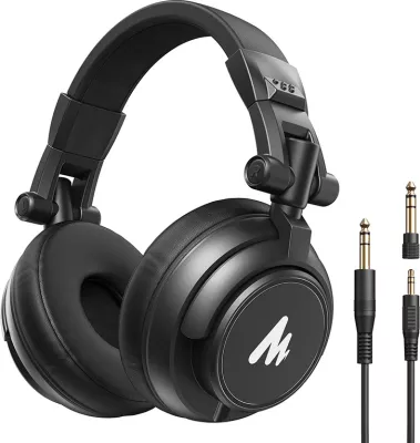 Kufje studio Maono AU-MH601, me kabllo, të zeza