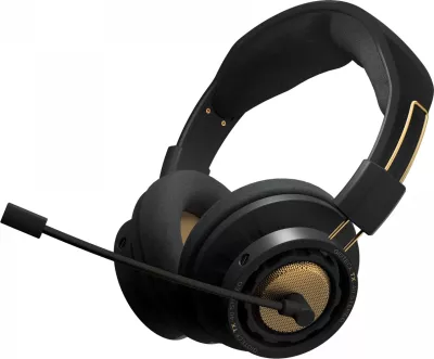 Kufje gaming me kabllo Gioteck TX40S stereo 3.5mm për PS4/Xbox One/PC/Switch, zezë me detaje bronze
