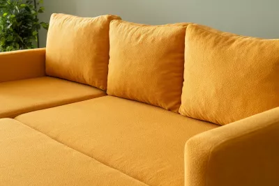 Kënd-sofë krevati, ngjyrë mustard, Atelier del Sofa, Kado