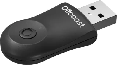 Adapter wireless për makinë Ottocast CA505-T MINI, CarPlay & Android Auto, i zi