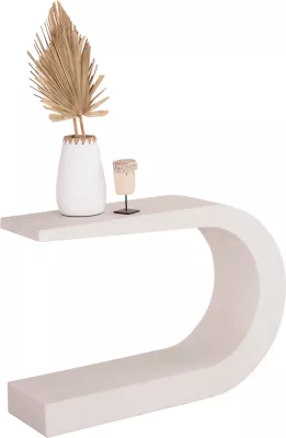 Konsolë Santorini MDF, ngjyrë off-white, 110x30x70 cm