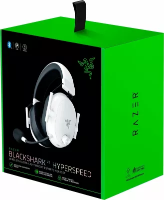 Kufje Razer BlackShark V2 HyperSpeed RZ04-04960200-R3M1, wireless, 7.1 surround, 50 mm, 70 orë bateri, e bardhë