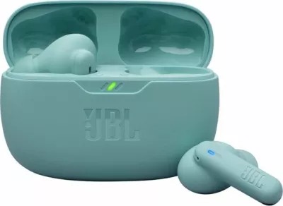 Kufje wireless JBL Wave Beam 2, ANC, Bluetooth 5.3, 40 orë, IP54, blu, me kuti karikimi