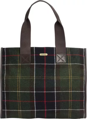 Çantë tote për femra Barbour Turnberry Tartan LBA0424, kafe