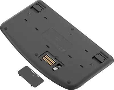 Tastierë Logitech Wave Keys, full-size, wireless, RF + Bluetooth, QWERTZ, grafit