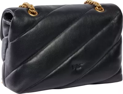 Çantë krahu Pinko Love Puff Classic Small B. She 107616 A0F2, për femra, e zezë