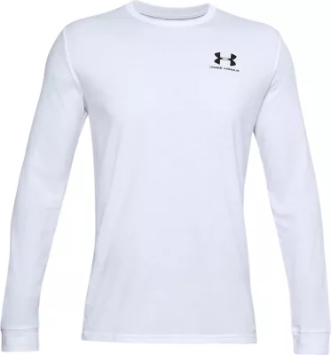 Maicë me mëngë të gjata për meshkuj Under Armour UA Sportstyle Left Chest LS 77-1329585, e bardhë [Madhësia: L]