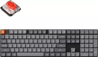 Tastierë mekanike Keychron K5 Max, wireless, RGB, Red Switch, profil i ulët, e zezë