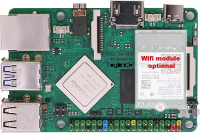 Pllakë amë Allnet Radxa Rock 3A, 2GB, RK3568, Quad-core Cortex-A55
