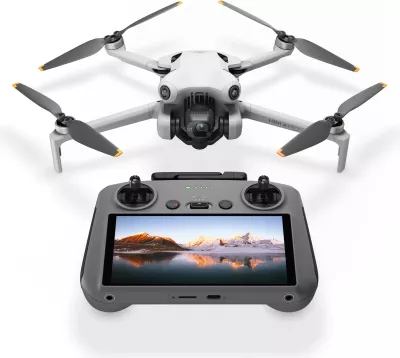 Dron DJI Mini 4 Pro me RC 2, 2GB memorje, 2590mAh, gri