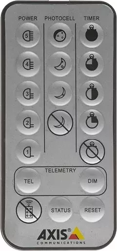 Telekomandë Axis T90B, butona shtypës, argjend