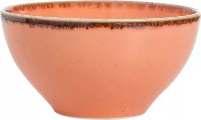 Tas porcelani Porland Seasons Amber 550 ml, Ø140 mm, portokalli, set 6 copë