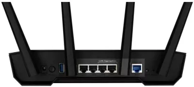 Ruter Wi‑Fi, Asus, TUF Gaming AX3000 V2 TUF-AX3000 (90IG0790-MO3B00/90IG0790MO3B00), Wi‑Fi 6 AX3000 3Gbps, 3–6 porte, e zezë