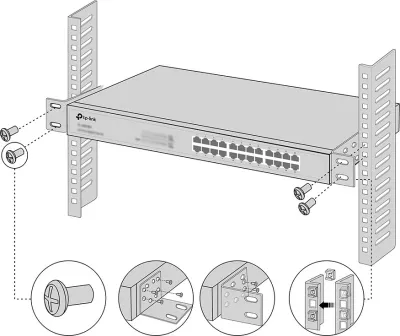 Kit montimi TP-Link Omada 13-inch Switches, Metal, Zi