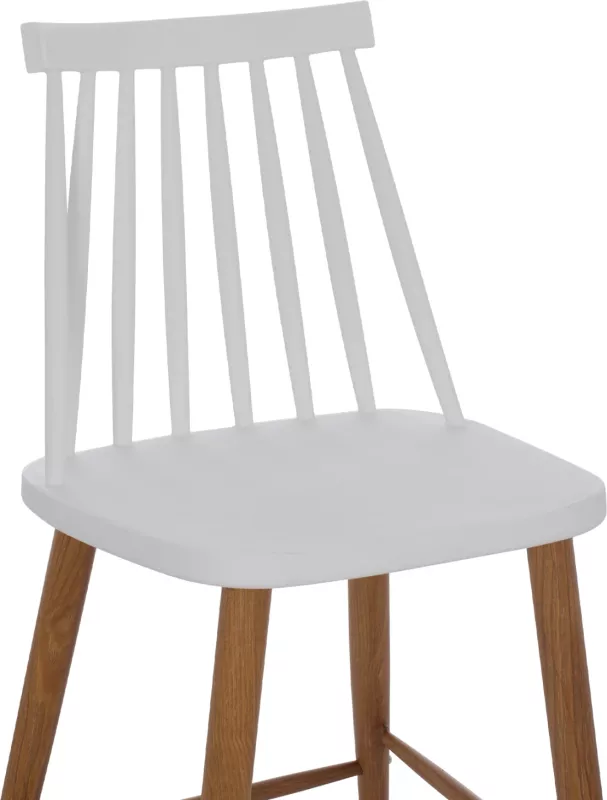 Karrige për bar FH9300.01 e bardhë, lartësi mesatare, 43x45x97 cm, set prej 2 copë