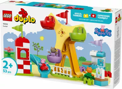 Set ndërtimi LEGO DUPLO Peppa Pig 10453, 53 pjesë, shumëngjyrësh