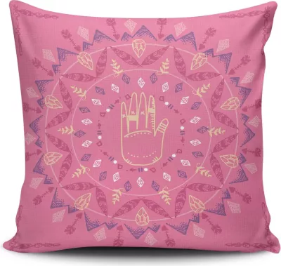 Jastëk dekorativ Aberto Design, MANDALA-02, shumëngjyrësh, 43x43cm