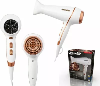 Tharëse flokësh Mesko MS2250 2100W e bardhë/rozë e artë