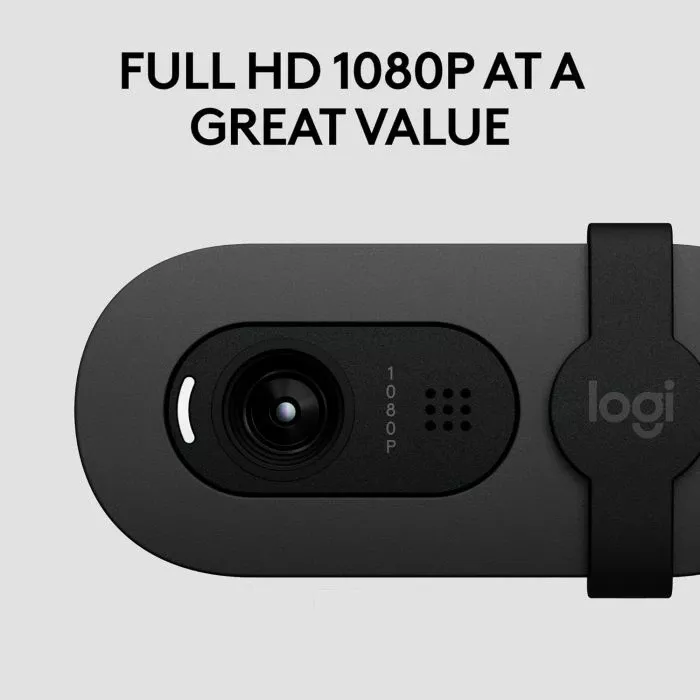Webcam Logitech Brio 105 Full HD 1080p USB-A me shutter privatësie, e zezë thumbnail 5