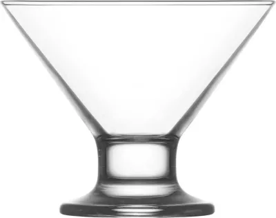 Kupë qelqi për akullore & ëmbëlsira LAV Florence 165 ml, transparente, set 12 copë