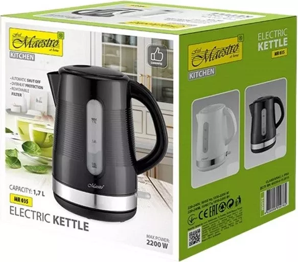 Vluese uji Maestro MR035, 2200 W, 1.7L, e zezë 