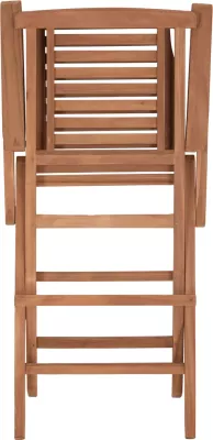 Karrige palosëse për ngrënie jashtë, dru tik, CRANDER FH6377, set prej 2 copë, 53x63x90cm