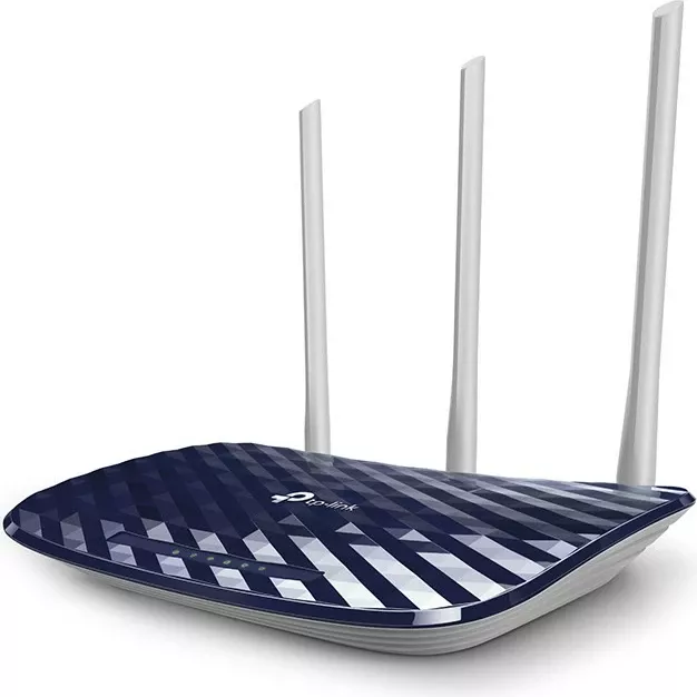 Router TP-Link Archer C20, 2.4/5GHz, 802.11b/g/n/a/ac, 300/433MBit, ngjyrë e kaltër