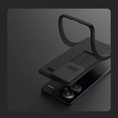 Mbështjellës Nillkin CamShield Pro për Xiaomi Redmi Note 13 Pro+ 5G, i zi