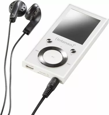 MP3/MP4 player Intenso Video Scooter BT (MPN 3717472) 16GB microSD, ekran 1.8\", Bluetooth 5.0, i bardhë