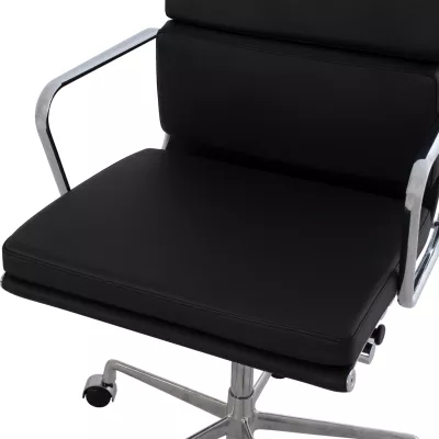 Karrige superiore për zyre me kornizë alumini të zezë FH1172.01 62x70x115 cm