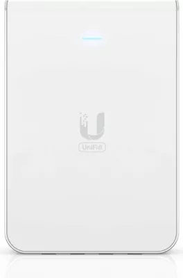 Pikë aksesi wireless Ubiquiti UniFi6 U6-IW Wi‑Fi 6 4x4 MIMO PoE, In-Wall, e bardhë