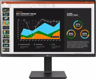 Monitor LG 27BQ75QB-B, 27", Quad HD, LCD, i zi