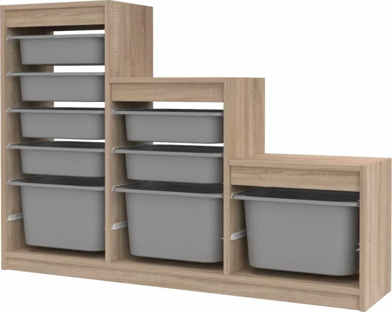 Dollap multifunksional Hanah Home, Sonomo-Gri