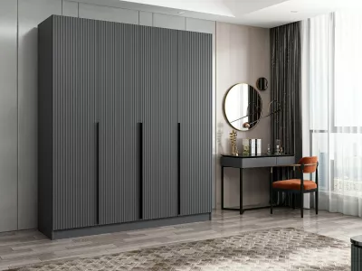 Dollap Hanah Home, Kale Plus, anthracite, 180x210x52cm