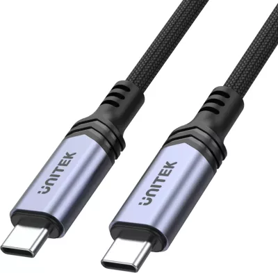 Kabllo karikuese Unitek, USB-c,  2m, e zezë 