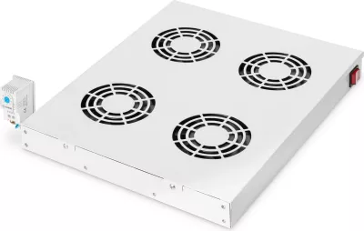 Njësi ventilimi Digitus për kasë rrjeti 19", 4 ventilatorë, gri