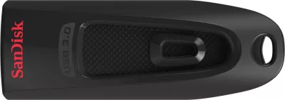 USB SanDisk Ultra, 128 GB, USB Type-A, 3.2 Gen 1, 100 MB/s, Slide, Black