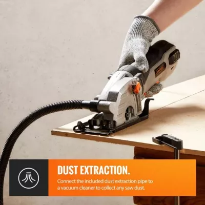 Mini sharrë rrethore VONHAUS 3500253 550W, set me 3 tehe + çantë, e zezë/gri