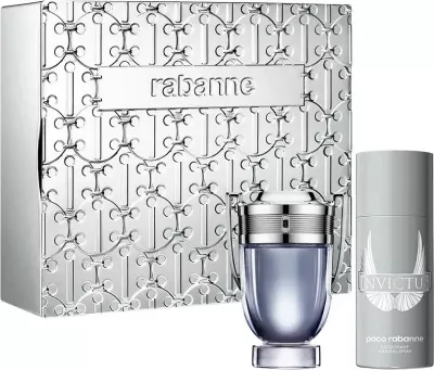 Set Eau de Toilette dhe Deodorant për meshkuj Paco Rabanne Invictus, 100ml + 150ml