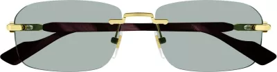 Syze dielli për meshkuj Gucci GG1221S 003, të arta