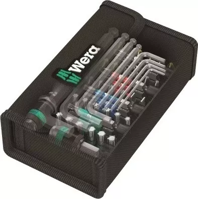 Set veglash Wera KK 100, 52 copë, kuti tekstili